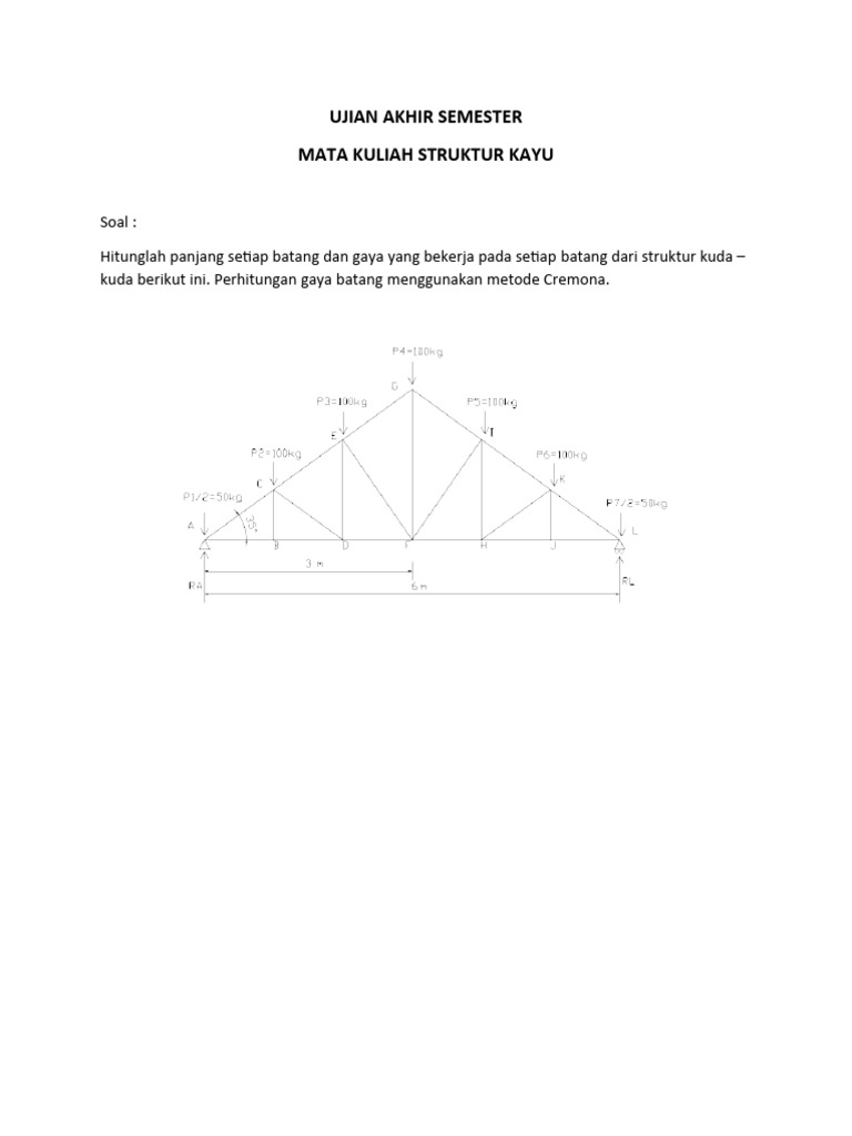 Uas Struktur Kayu 2020 | PDF | Metode & Bahan Ajar | Teknologi & Rekayasa