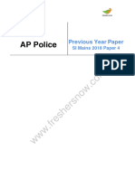 AP Police SI Mains 2018 Paper 4 English