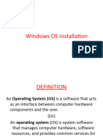 2.windows OS Installation