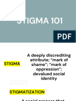 Stigma 101: 1st Try