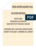 Multigrid Methods (11th Indo German Winter Academy 2012)