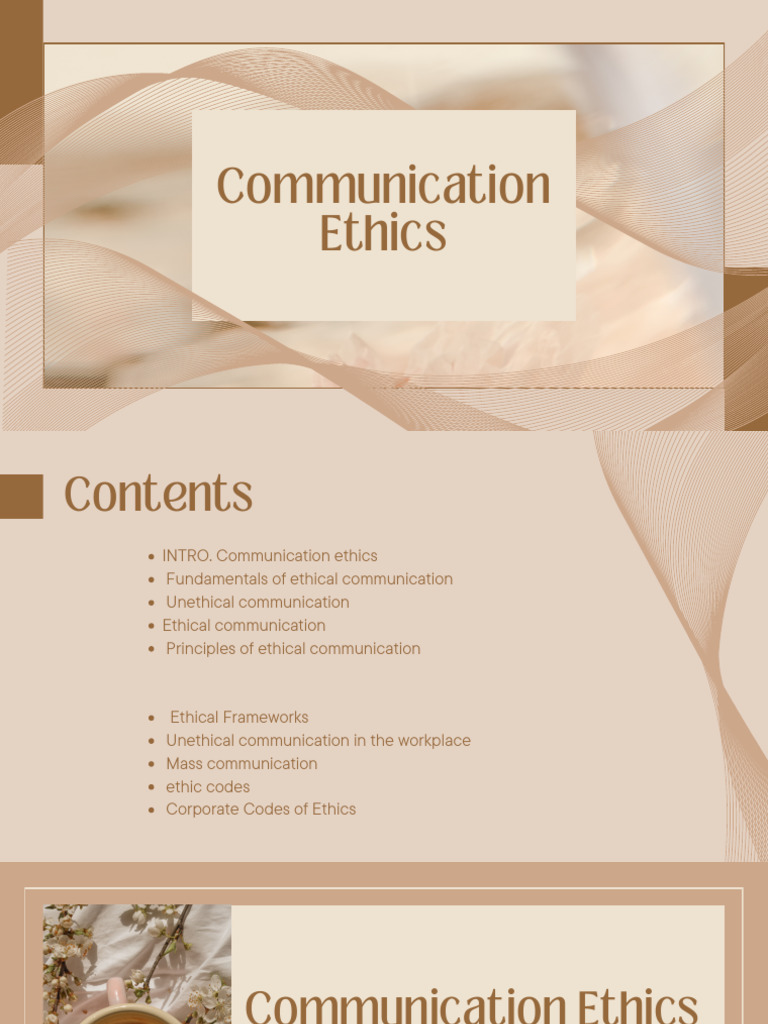 Communication Ethics Pdf Communication Dignity
