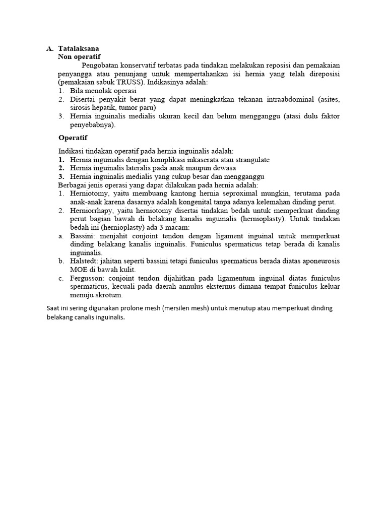 Tatalaksana Hernia Pdf