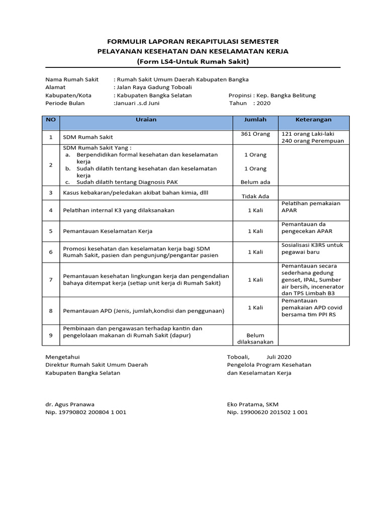 Formulir Laporan Rekapitulasi Semester | PDF