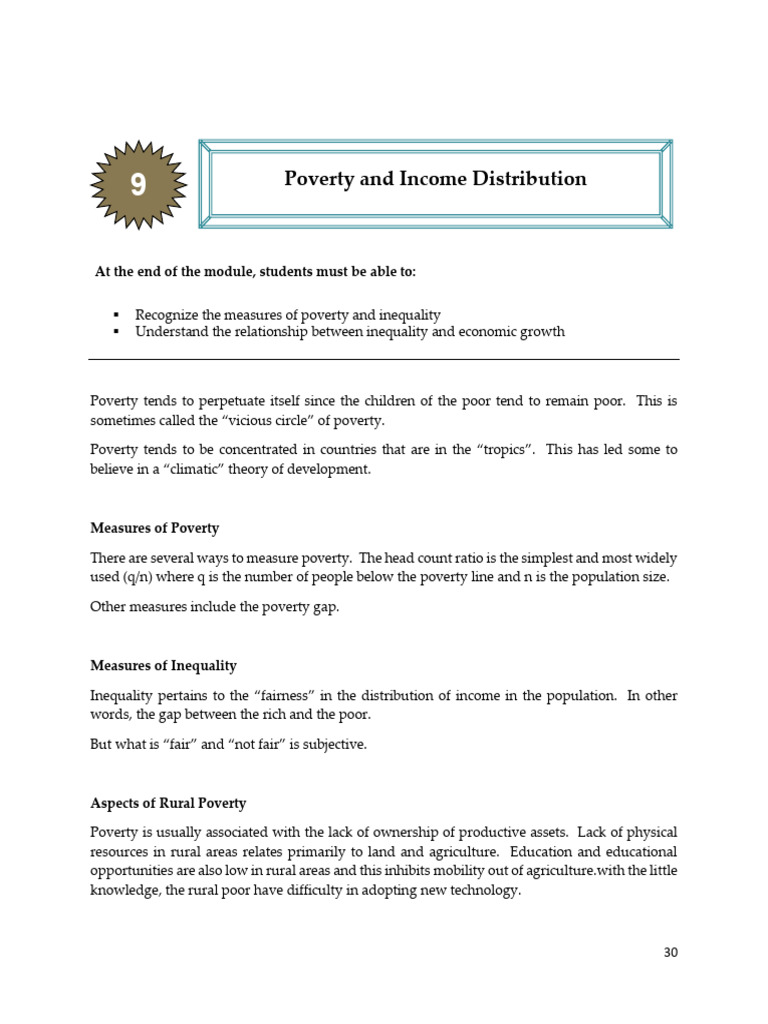 Understanding Poverty and Inequality Measures | PDF | Poverty | Poverty ...