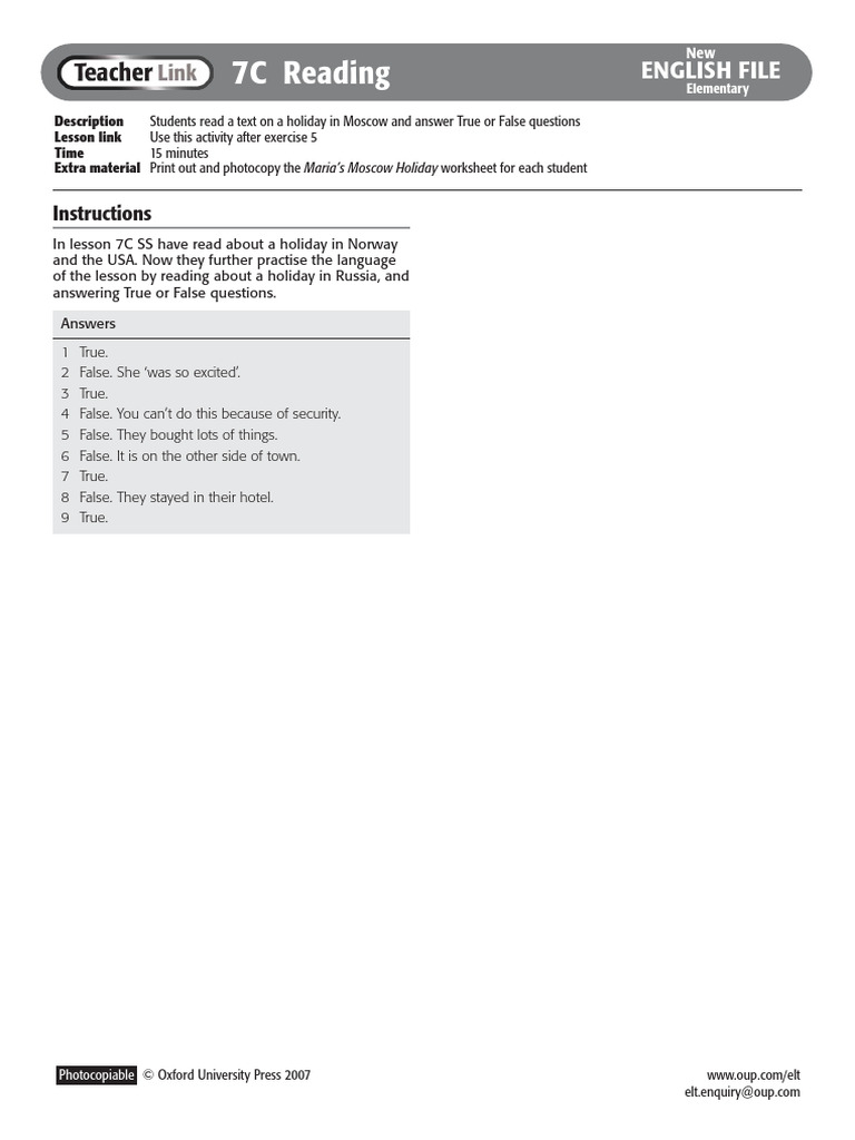 TeacherLink 7C Elementary | PDF