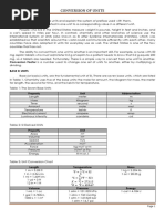 Conversion of Units