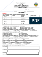 Science 9 ASSESSMENT Quarter 2