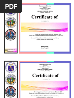 certificate math