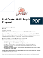 FruitBasket Guild Acquisition Proposal