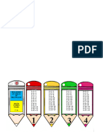 Llavero de Tablas de Multiplicar