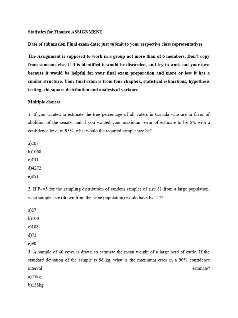Statistics for finance assignment download free pdf p value