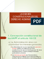 Capítulo 2 Tema 1-BASES CONSTITUCIONALES DEL DERECHO ADMINISTRATIVO - PD