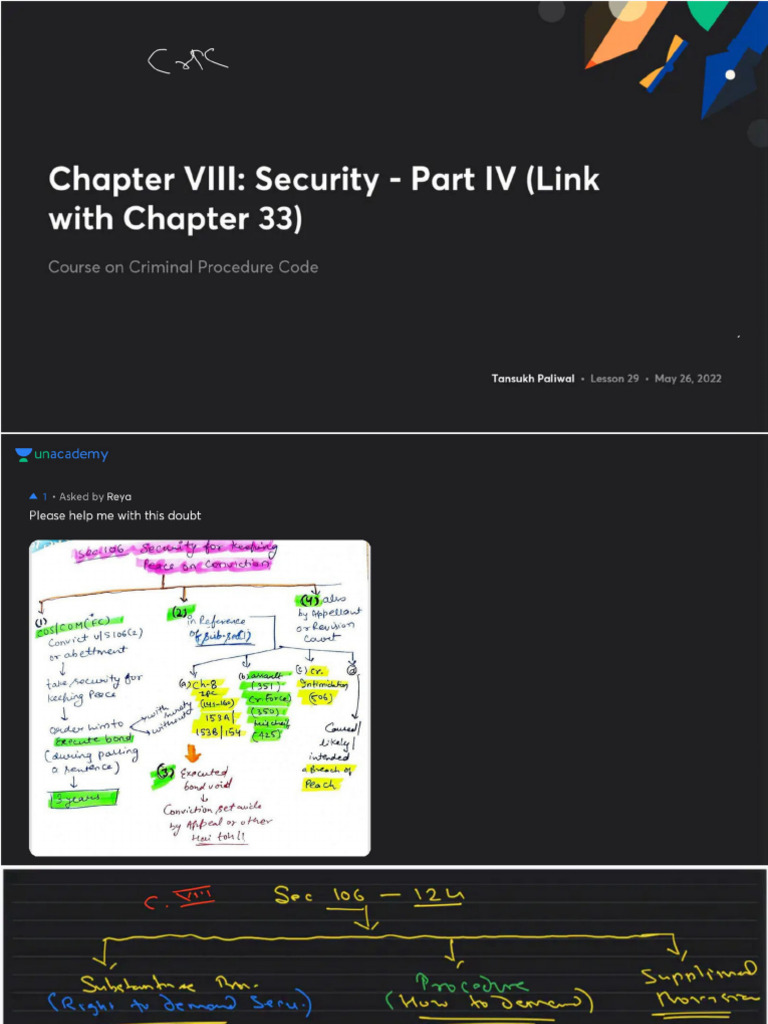 Chapter VIII Security Part IV Link With Chapter 33 With Anno | PDF