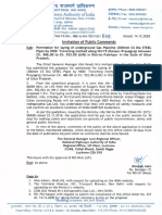 Letter No 528 D 14.12.2020 Underground Gas Pipeline Fatehpur Kanpur PC