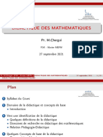 Cours 1 - Didactique - Master - MEFM - FSK