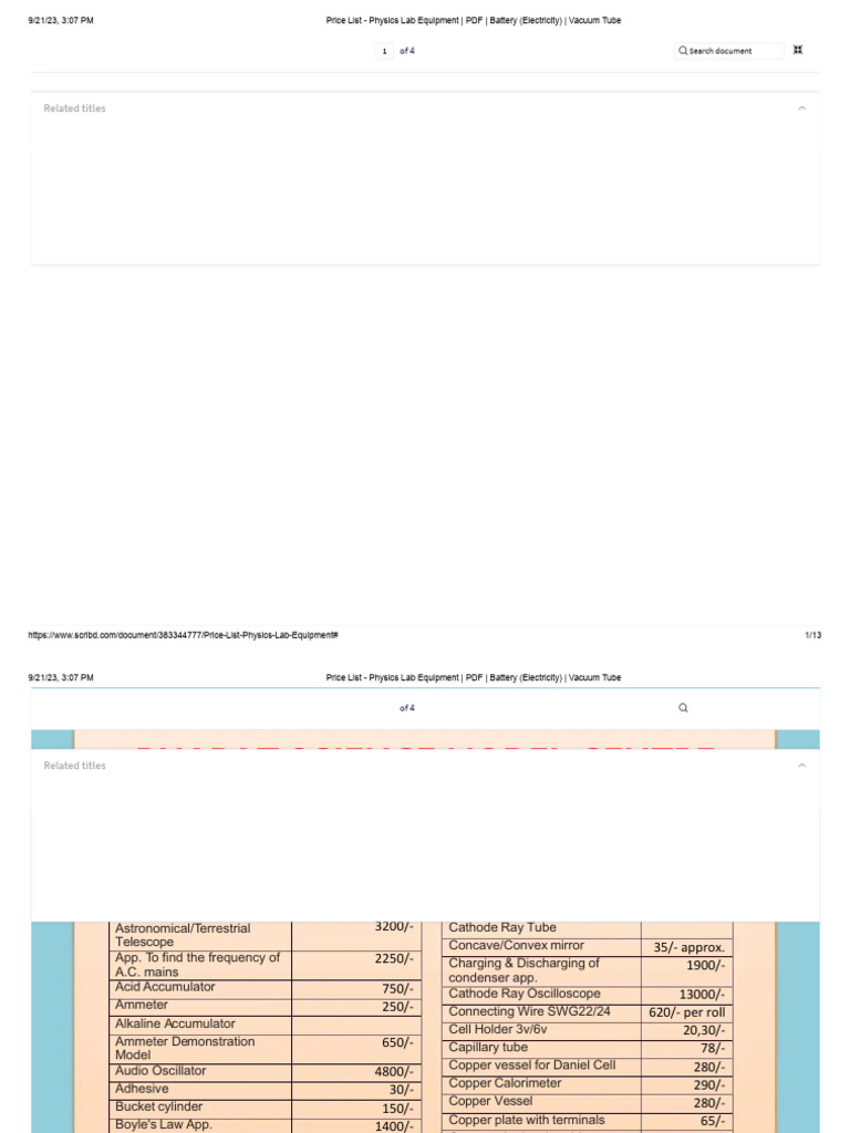 Biology Lab Equipment Price List Pdf