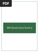 MS Excel 2010 Level 3 1687164237