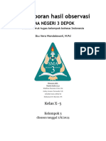 Teks Laporan Hasil Observasi SMA NEGERI 3 DEPOK