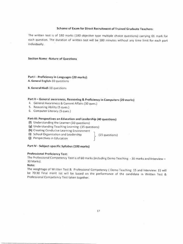 Dsssb Tgt Science Syllabus