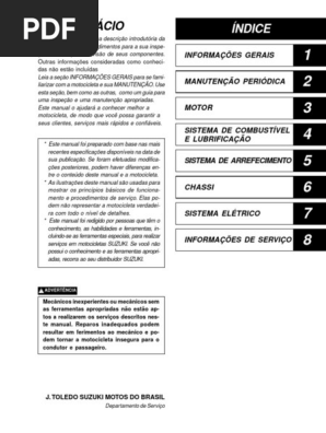 Manual de Manutenção Suzuki AN400 | PDF | Freio | Radiador