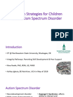 Nutrition Strategies For Children With Autism Spectrum Disorder