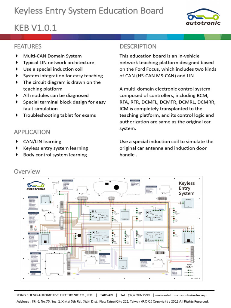 FORD Keyless Entry&start System | PDF | Components | Computer Engineering