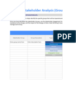 Stakeholder Analysis Group Level