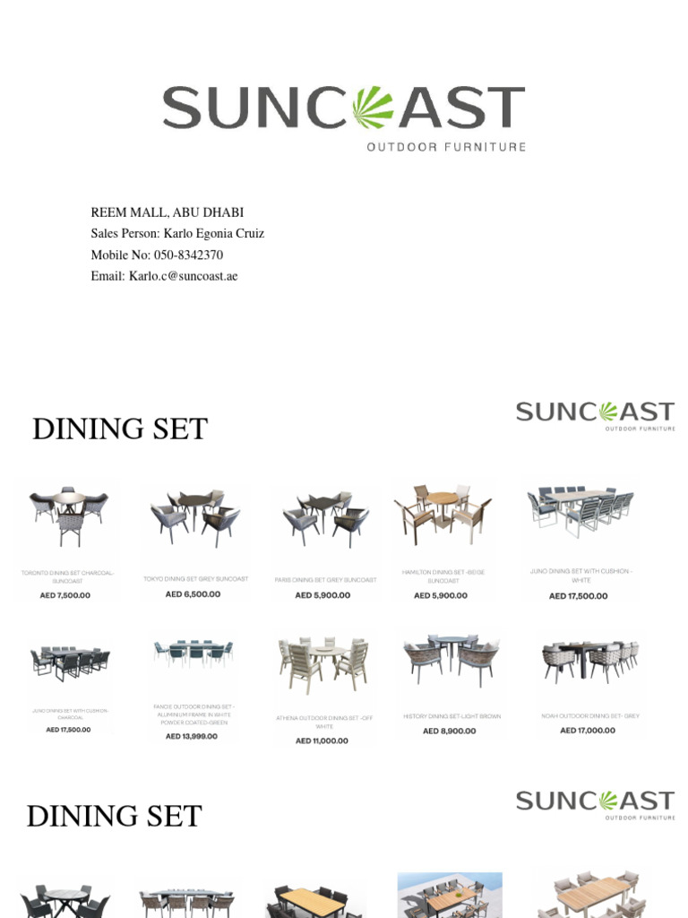 SunCoast Outdoor Furniture PDF