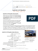 Audi A6 3.0 5V Quattro 2001 - 2004 Datos Técnicos