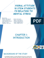 Behavioral Attitude Among Stem Students With Relation To