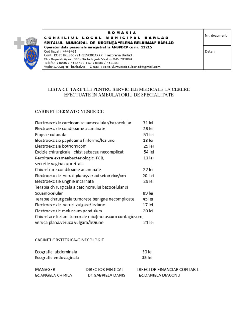 Tarife Noi | PDF