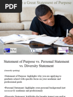 How To Write A Great Statement of Purpose