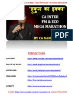 FM Eco Marathon Notes by CA Namit Arora Sir