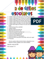 Lista de Utiles Escolares 2