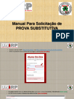 Manual de Solicitação para PROVA SUBSTITUTIVA