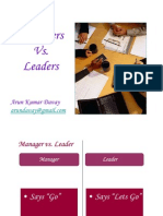 Managers Vs - Leaders - 45 Differences