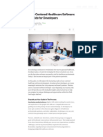 User-Centered Healthcare Software: A Guide For Developers
