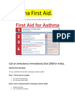 Asthama First Aid.