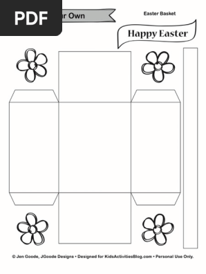 Printable Mini Easter Basket