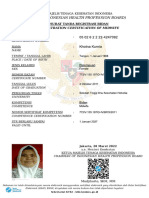 (The Indonesian Health Profession Board) : Registration Certification of Midwife