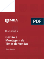 Disciplina 7 - Montagem e Gestão Do Time de Vendas