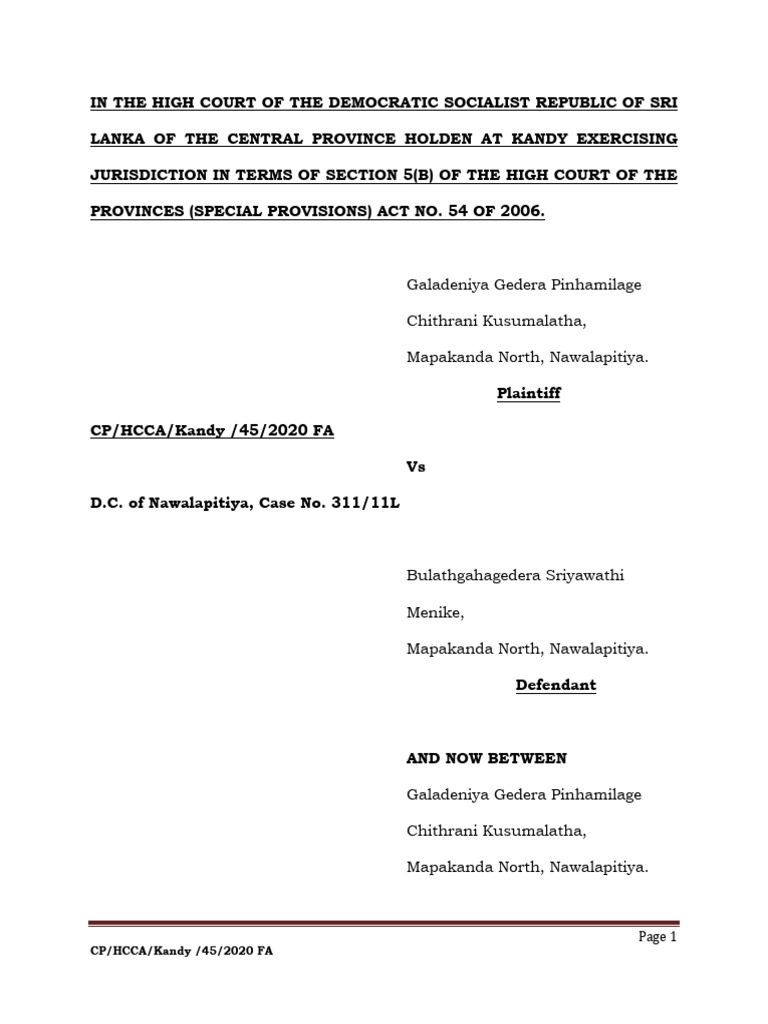 Rei Vindicatio Action Value of Court Com PDF Judgment (Law) Lawsuit