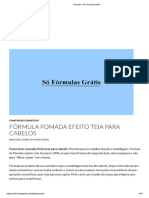 Fórmulas de Pomada Modeladora