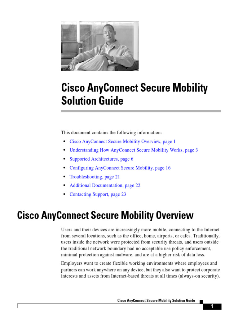 Cisco AnyConnect Secure Mobility Solution Guide | PDF | Proxy Server