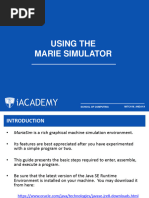 Using The MARIE Simulator