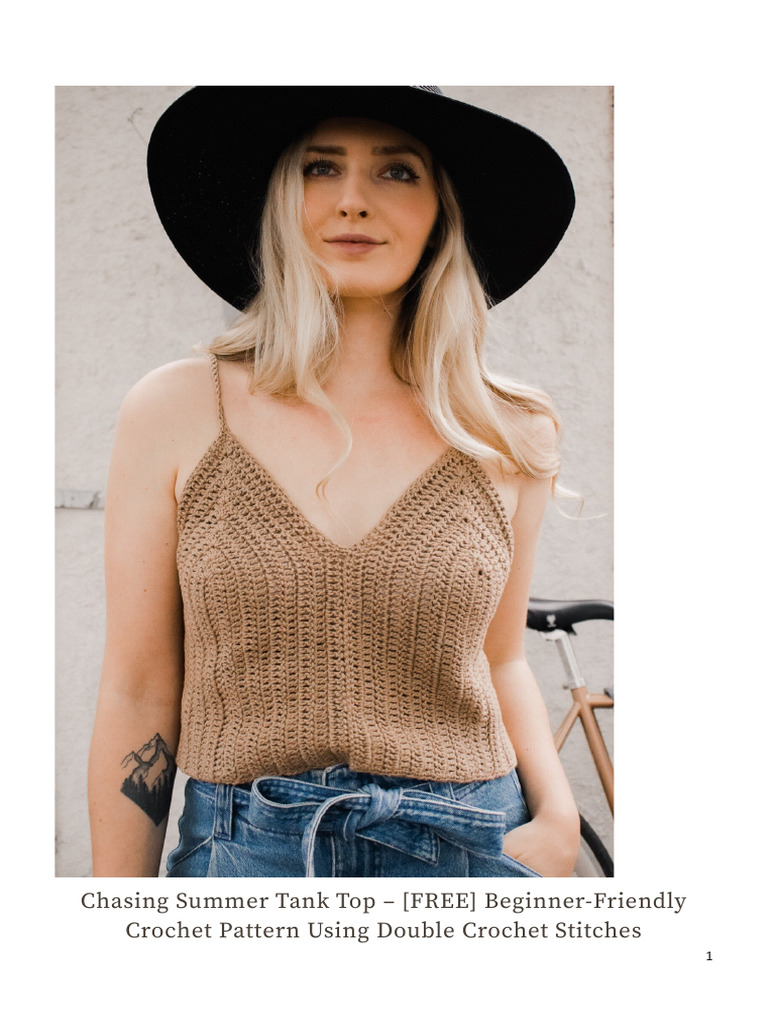 Chasing Summer Tank Top | PDF | Crochet | Yarn