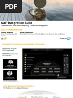 SAP Community Call Presentation For SAP Integration Suite Overview and How Its Accelerating Third Party Integrations