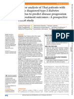 Cluster Analysis of Newly Diagnosed T2DM To Predict Disease Progression and Treatment Outcomes - A Prospective Cohort Study
