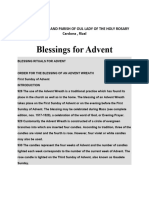 Blessing of Advent Wreat